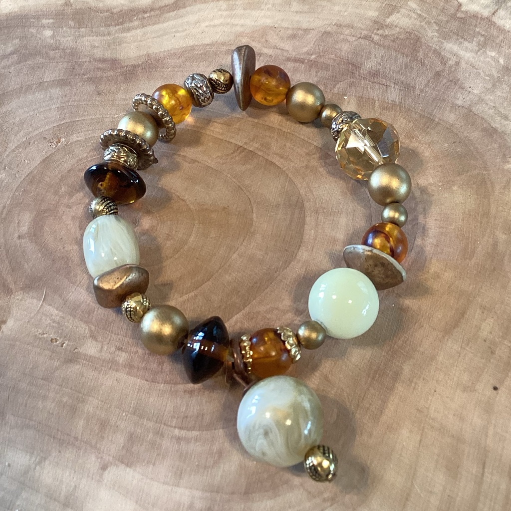 Beaded Stretch Bracelet 14$
